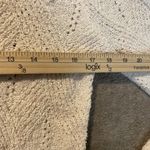 Skies Are Blue  Sweater Womens Small Cream Eyelet Ribbed Ivory Soft Long Sleeve Photo 4