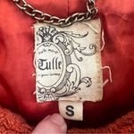 Anthropologie  Tulle long tweed coat in burnt orange Photo 13