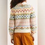 SAMSOE SAMSOE Simones Crew Neck Knit Sweater in Whisper White Large Photo 1