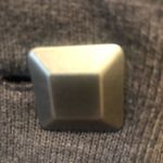 Oakley Gretchen Bleiler  Fleece Shawl Knit Jacket M Square Buttons Pockets Gray Photo 5