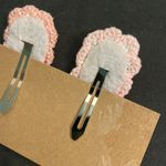 Romwe  Anime 2pcs Floral Embroidery Hair Clip - 261 Photo 2