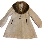 VINTAGE CIRCA 1980'S J. MARCO BEIGE & BROWN WOOL & FOX FUR COLLAR COAT (S) Photo 10