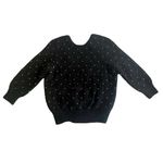 Ba&sh  Amby Sweater Rhinestones Angora Jumper Black Noir Pull US 4 Small NWT Photo 5