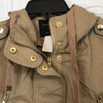 Love Tree Love‎ Tree drawstring hooded khaki Tan Jacket With souvenir UC On Back Women’s M Photo 6