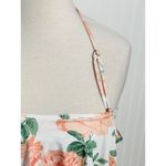 Show Me Your Mumu ‎ Mermaid Bondi Floral Ruffle Bikini Top Swimwear White Medium Photo 2