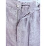 Raphael Positano Women's Linen Pants Made in Italy Beach Waist Wide Leg XXL Gray Photo 5