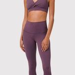 Lululemon  Women Leggings Purple Wunder Under Crop Scallop Pull On Stretch Size 6 Photo 0
