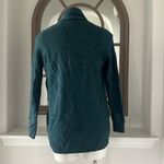 Bloomingdales C by Cashmere Open-Front Cardigan in Heather Spruce, Size S NWT Photo 3