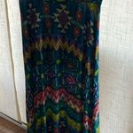 Colorful abstract boho maxi shirt Blue Size undefined Photo 0