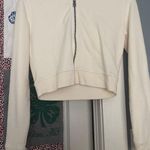 American Eagle Cropper  jacket. Cream/yellow color Photo 0