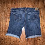 American Eagle cutoff cuffed size 8 denim normcore shorts Blue Photo 2
