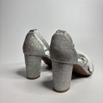 Dream Paris DREAM PAIRS Madison Ankle Strap Low Chunky Black Heel Sandal in Silver/Glitter Photo 4