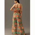 Farm Rio  x Anthropologie Tie-Front Floral Pants | Designer Women’s Printed Pants Photo 2