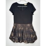 Michael Kors Michael  Black Bubble Hem Plaid Skirt Dress hoilday formal Size 12 Photo 8