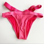 Censored Bright Pink Strappy Waist Bikini Bottom Size 6 Photo 0