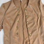 Halara  NWT tan long sleeve decorative slim work jacket size medium F17 Photo 2