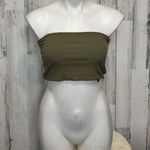 Topshop  tube green top size small Photo 0