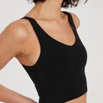 Aerie NWOT Women's Black Sleeveless Crop Top/ Sports Bra Size XL Photo 0