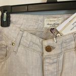 MET women's size 29 lightweight linen blend gold studded beige casual pants Photo 1