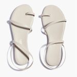 Tkees Beige Leather Thong Strap Ankle Wrap Sandals Women Size 7 Photo 0