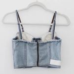 RE/DONE X Levi’s Vintage Reworked Denim Bustier Corset Top Photo 3