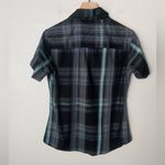 Dixxon Xenos bamboo plaid snap front short sleeve shirt NEW medium Blue Photo 5