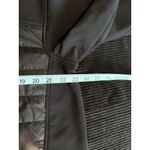 Athletech Puffer Jacket Zip Up Size Large Zip Pockets Fleece Lined Black Toggle Photo 5