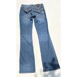 Miss Me Pre-Owned Distressed Rhinestone Jeans JE5014B32L Bootcut Size 26 Western Photo 1