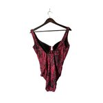 MiracleSuit  Red and Black One Piece Swimsuit Photo 2