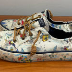 Sperry  Topsiders Women Crest Ebb Map Caribbean Seaside Canvas Sneaker Slip On 8M Photo 0