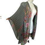 Johnny Was silk Ember Floral tassel kimono XL Photo 6