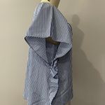 ZARA Basic Ruffle Blouse Top - size Small Photo 4