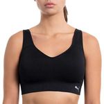 Puma Women's Performance Seamless V-Neck Convertible Sports Bra Black - Size XL Photo 3