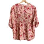 Knox Rose  smocked floral bohemian top Photo 2