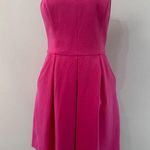  Trina Turk Women's Round Neck Sleeveless Fit Flare Mini Dress Pink 2 Photo 4