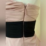 BCBGMAXAZRIA Pleated Bubblegum Pink Dress Sz 0 Empire Waist Pleated. Fully Lined Photo 4