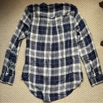 Westbound  Soft Modal Knit Farmer Gingham Plaid Button Down Shirt Small Photo 3