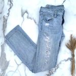 American Eagle AEO Jeans skinny stretch distressed light wash Photo 0