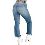 Sneak Peek Melbourne High Rise Distressed Straight Leg Jeans size 16 NWT Blue Photo 1