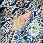 Lilly Pulitzer Dress Blue Mini Kelby Shift Mermaid Tail V Neck Tank Size 10 Photo 3