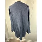 Free People  We the Free Summer Day Dream Long Sleeve Navy tunic Blouse Size M Photo 1