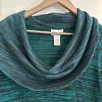 Soft Surroundings  Sweater Dress Cowl Neck Green Size M Photo 1