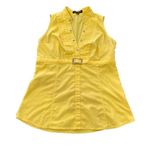 EXPRESS  Design Studio Women Yellow Sleeveless Blouse Small Photo 0