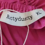 RusstyDussty Boho Pink Wide Leg Jumpsuit NWT Size XL Pink Crochet Jumpsuit Photo 7