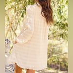 Roolee NWT  Chiffon Ruffled Long Sleeve Babydoll Dress Vanilla Cream Size Medium Photo 7