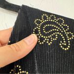 Tularosa Revolve Black Corduroy Gold Paisley Studded Mini Dress Womens S Boho Photo 7