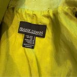 Frank Lyman Design Celery Green Bubble Hem Puff Sleeve Button Down Belted Dress Size 6 Photo 12