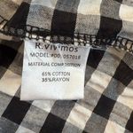 R.Vivimos Puff Sleeve Smocked Tiered Midi Dress Gingham Black Women's Size XL Photo 8