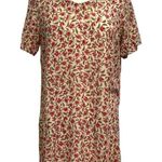 Vintage ANOKHI Floral Tunic Dress Short Sleeve Hippie Boho Gypsy size Medium Photo 0