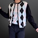 Saks 5th Avenue Vintage Y2K Silk & Cashmere argyle sweater set - Real Clothes [H3R] Photo 0